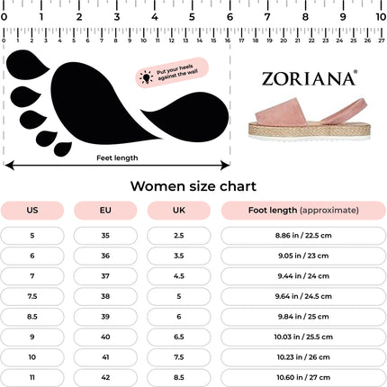ZORIANA Pink Espadrilles Sandals for Women