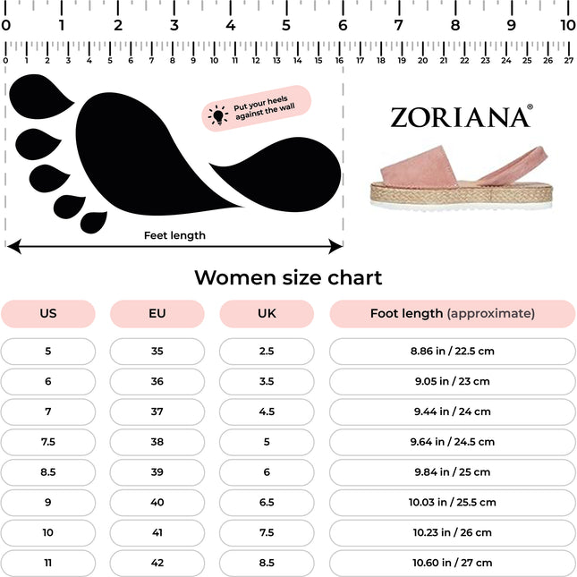 ZORIANA Pink Espadrilles Sandals for Women
