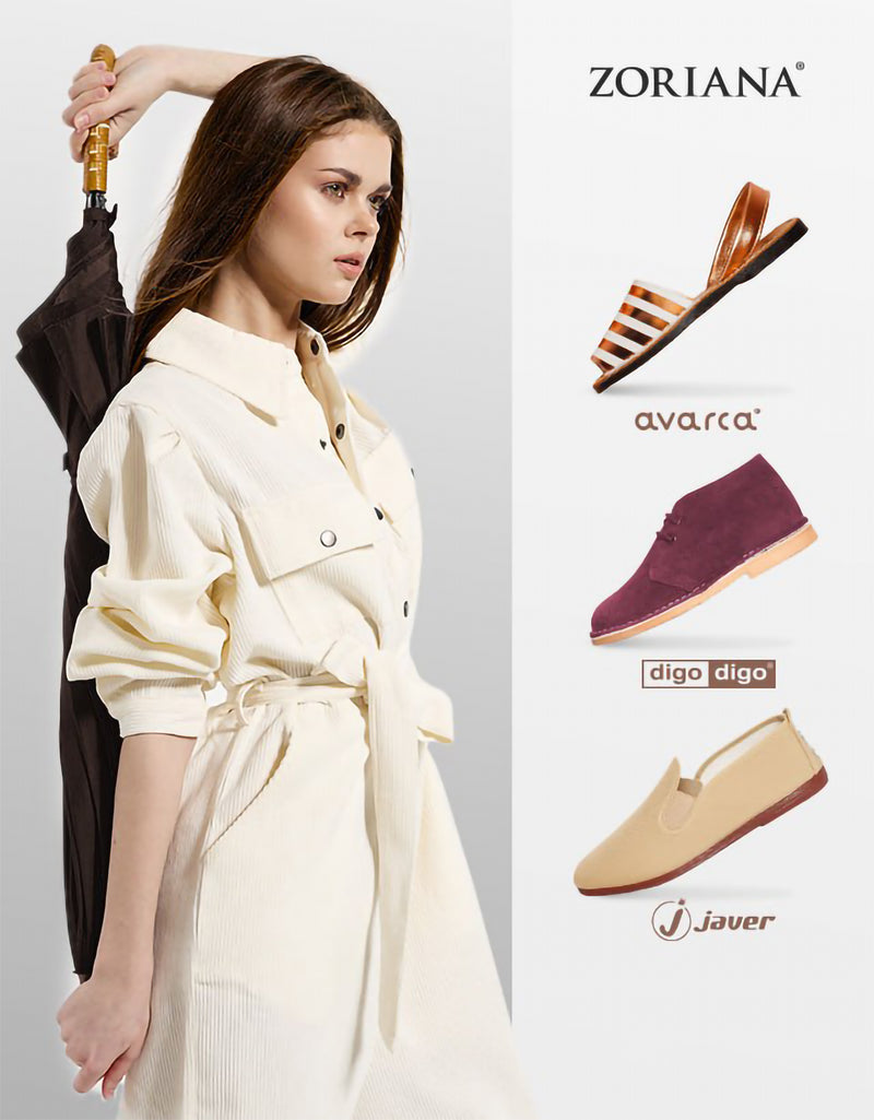 Spanish women shoes by ZORIANA – Avarca leather sandals, Digo Digo boots, Javer slip-ons – handmade footwear from Spain