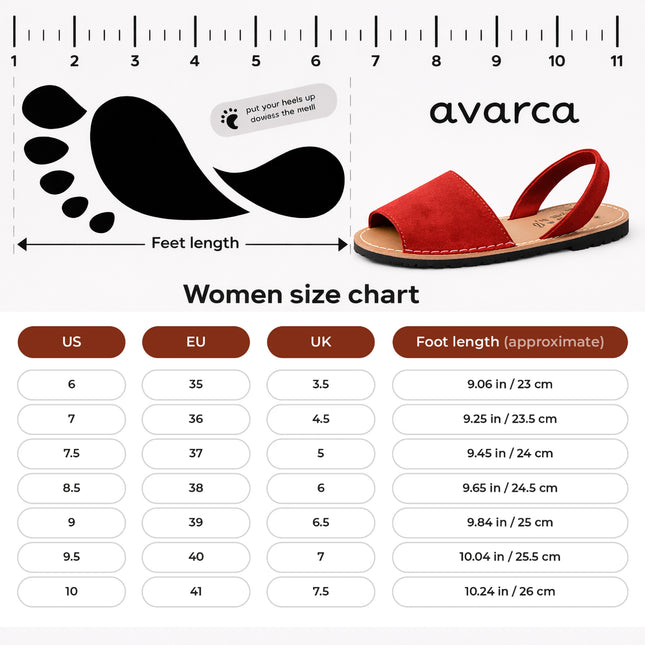 Menorcan Avarca Sandals in Matte Red Leather for Women.