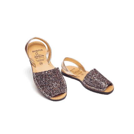 Avarca Multi Shine Glitter Leather Sandals for Women