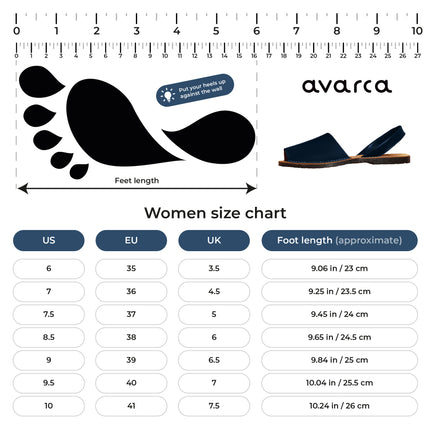 Avarca Lightweight Leather Bkack Dressy Sandals for Women