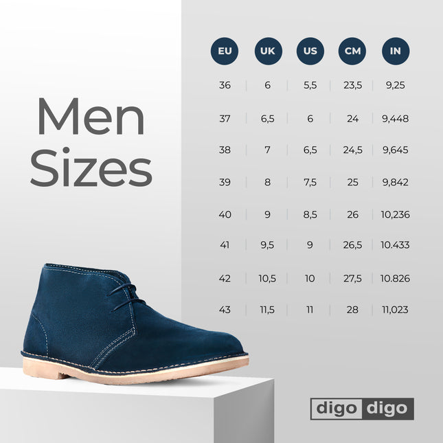 Digo Digo Desert Blue Boots for Men