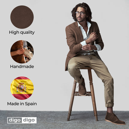 Digo Digo Desert Suede Brown Boots for Men