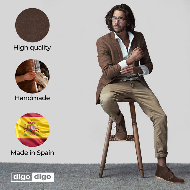 Digo Digo Desert Suede Brown Boots for Men