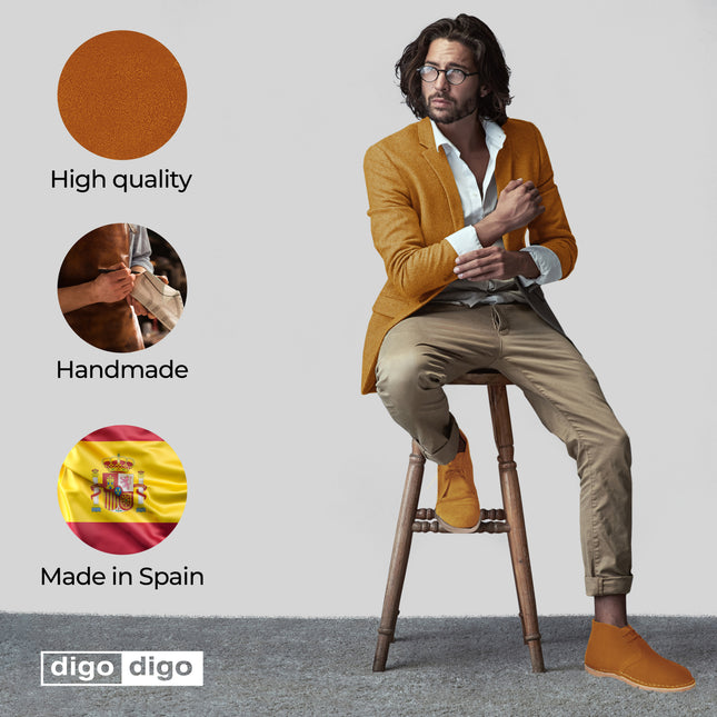 Digo Digo Hiking Chukka Ginger Boots for Men