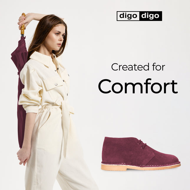 Digo Digo Hiking Maroon Boots for Women