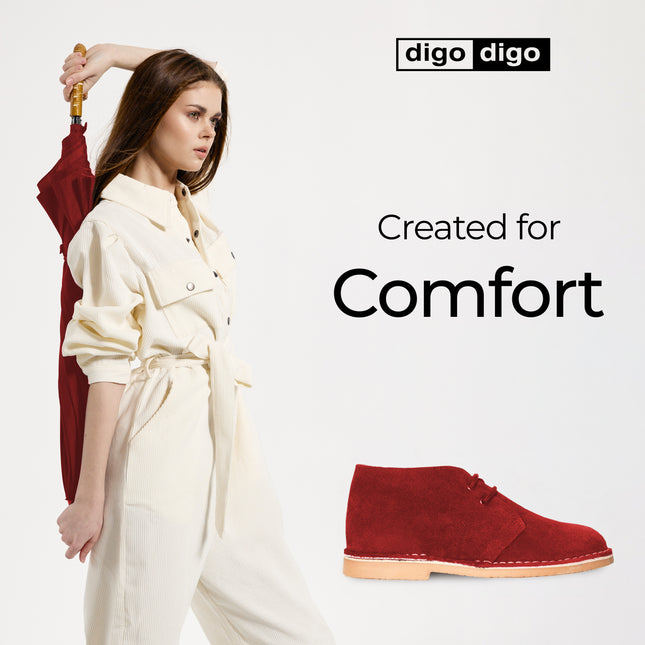 Digo Digo Hiking Red Boots for Women