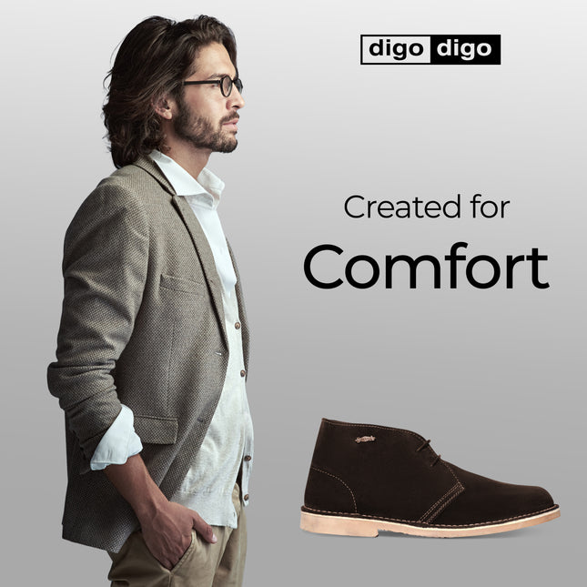 Digo Digo Desert Suede Brown Boots for Men