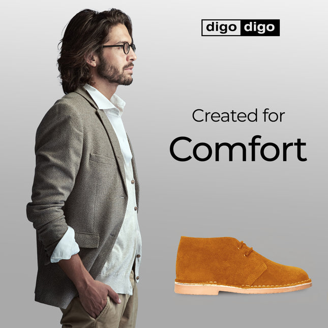 Digo Digo Hiking Chukka Ginger Boots for Men