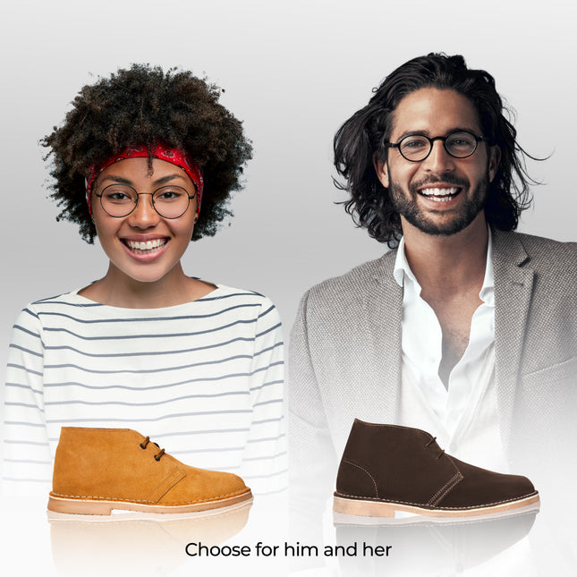 Digo Digo Desert Suede Brown Boots for Men
