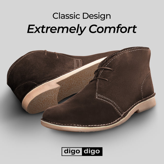 Digo Digo Desert Suede Brown Boots for Men
