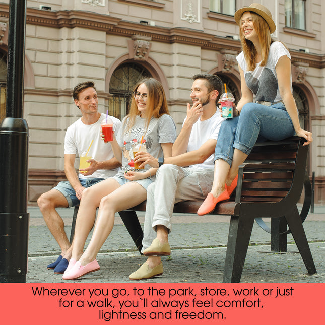 Comfortable Coral Loafers for Women