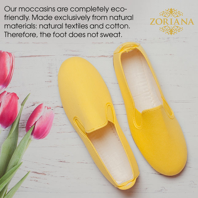 Comfortable Yellow Loafers for Women