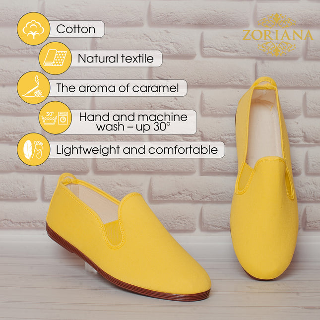 Comfortable Yellow Loafers for Women