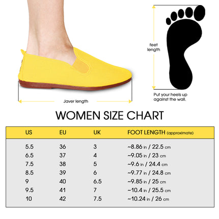 Comfortable Yellow Loafers for Women
