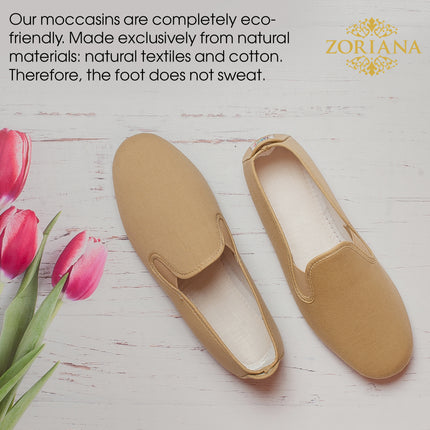 Comfortable Beige Loafers for Women