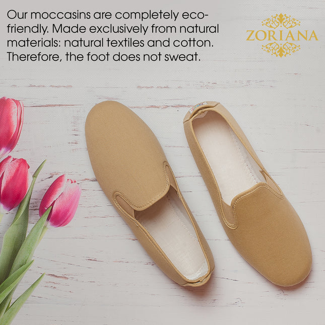 Comfortable Beige Loafers for Women